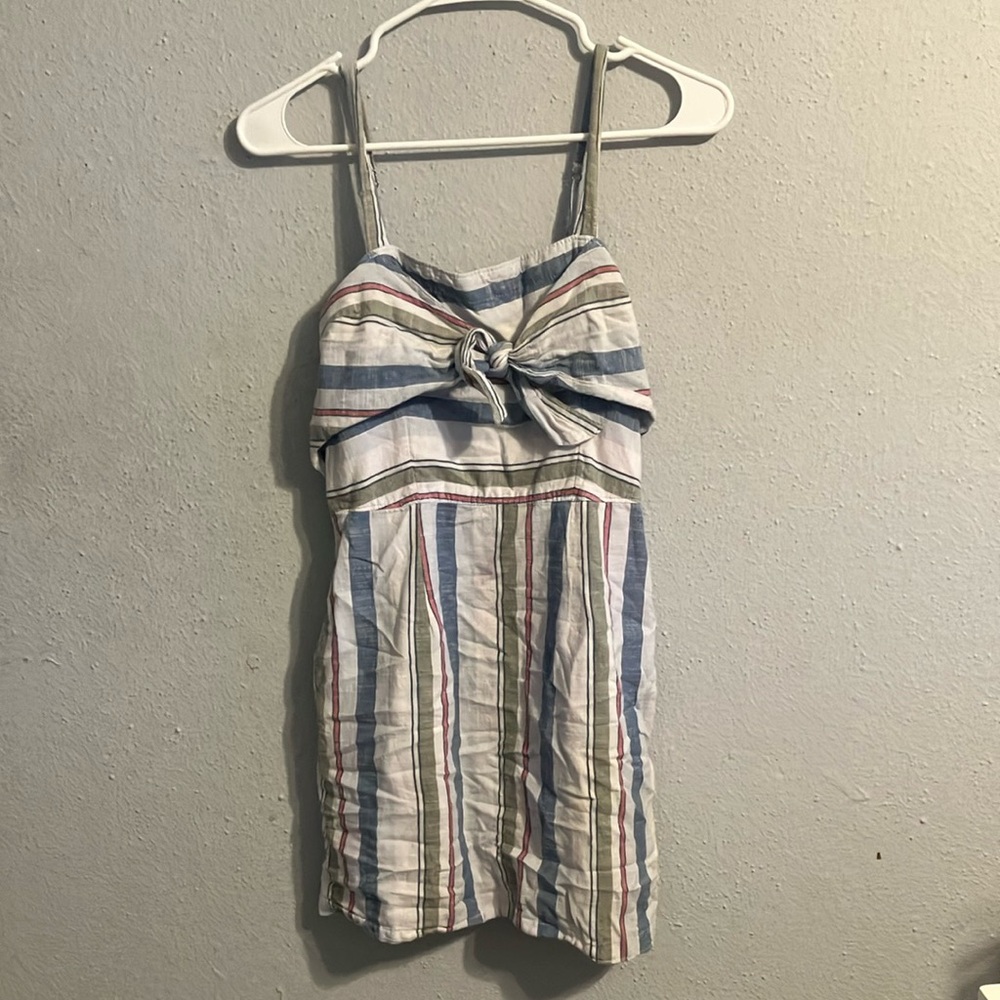 Abercrombie & Fitch Striped Dress - Blue, Red, White